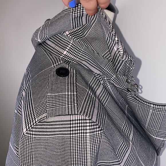 Carolina Belle plaid open front belted jacked size XS gray - Picture 11 of 13